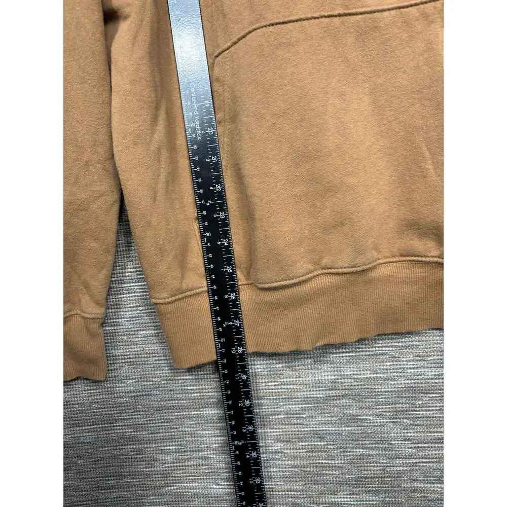 The North Face Hoodie Mens Medium Brown Camo Box Logo Fleece Pullover Sweatshirt